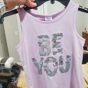 Kids sparkly tank